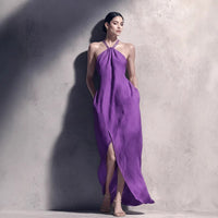 Lavian® Slit Halter Dress